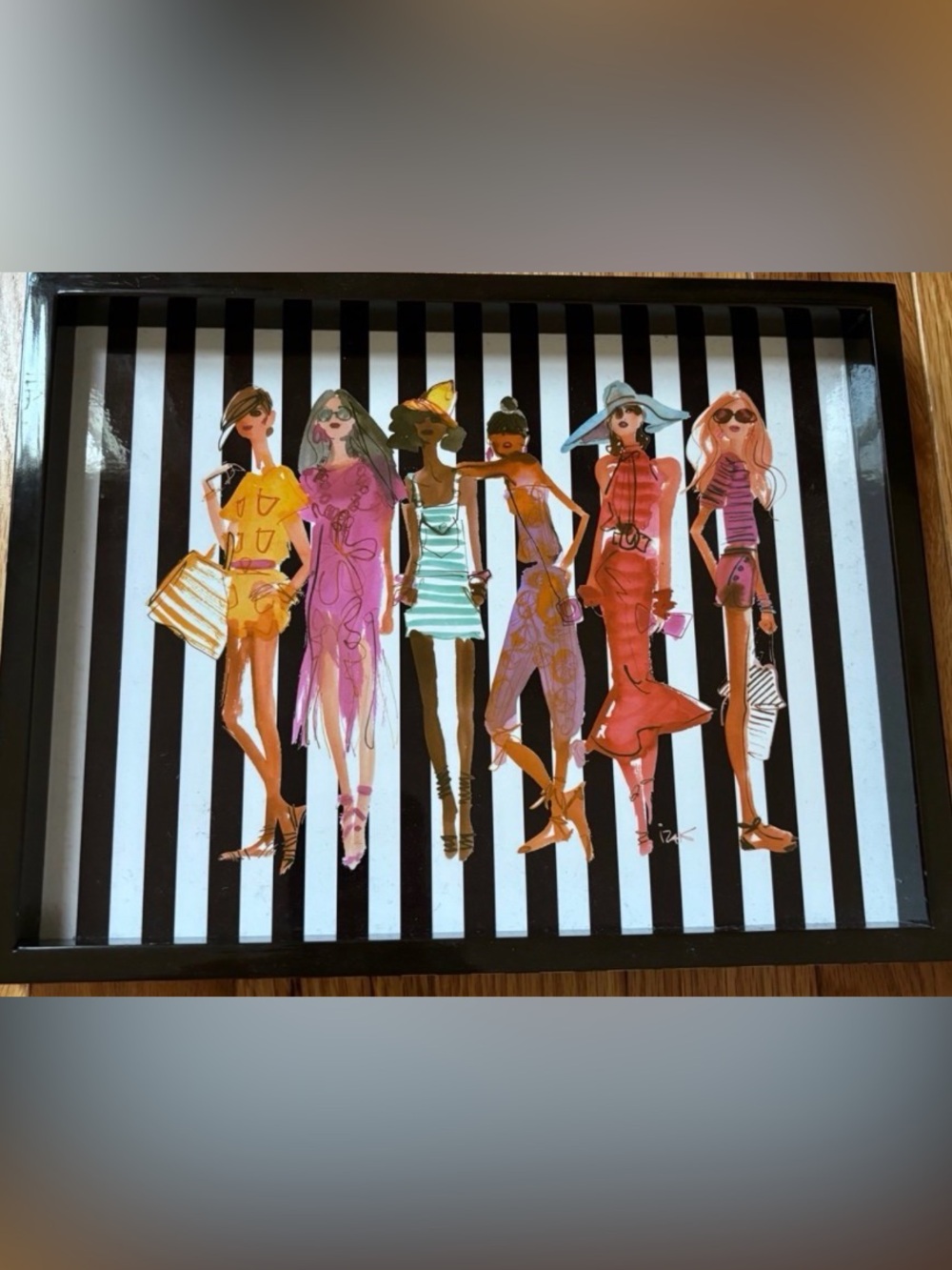 Henri Bendel Medium Rectangular Vanity Tray - Bendel Beach Girls